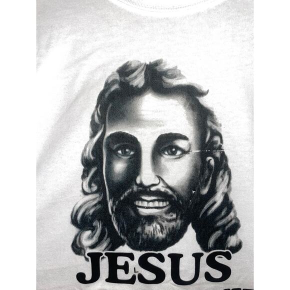 Y2K Jesus Is My Homie White Christ Graphic God Religon Shirt 2000s Large - Picture 2 of 9